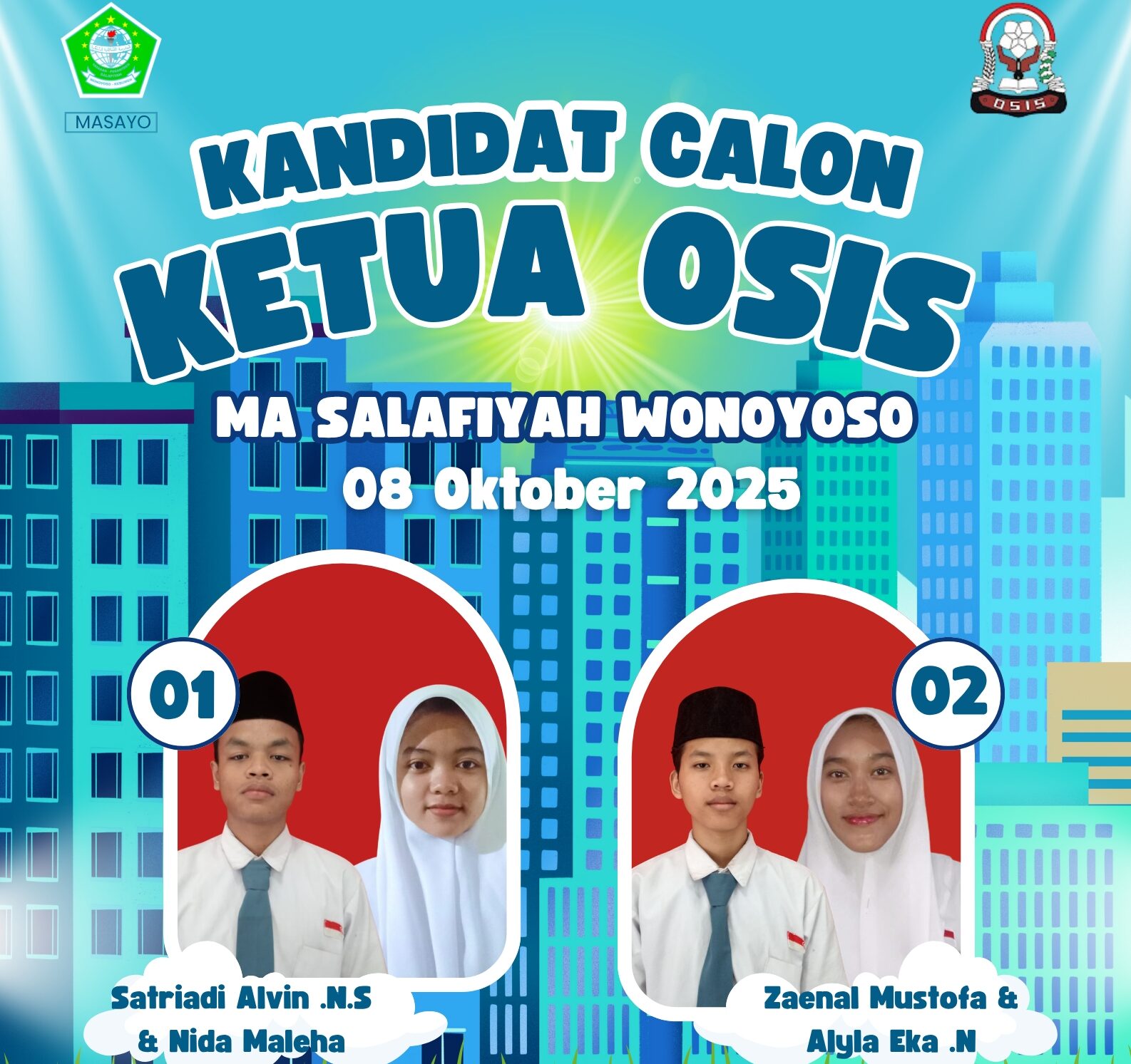 MERIAH! ADU VISI MISI DARI KEDUA CALON KETUA OSIS